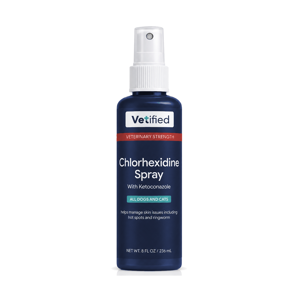 Vetified Chlorhexidine Spray 8 fl oz for dogs and cats