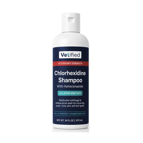 Vetified Chlorhexidine Shampoo 16 fl oz for dogs and cats