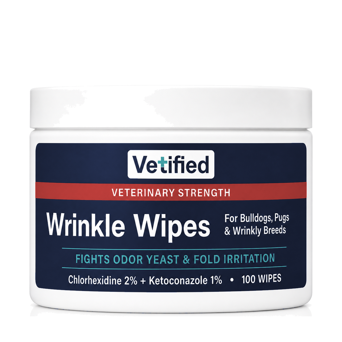 Vetified Yeast Wipes for Paws and More 50 Count for dogs and cats