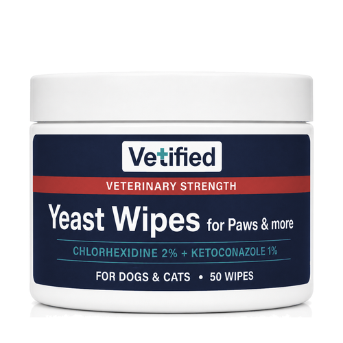 Vetified Dog Wrinkle Wipes for face folds and skin wrinkles
