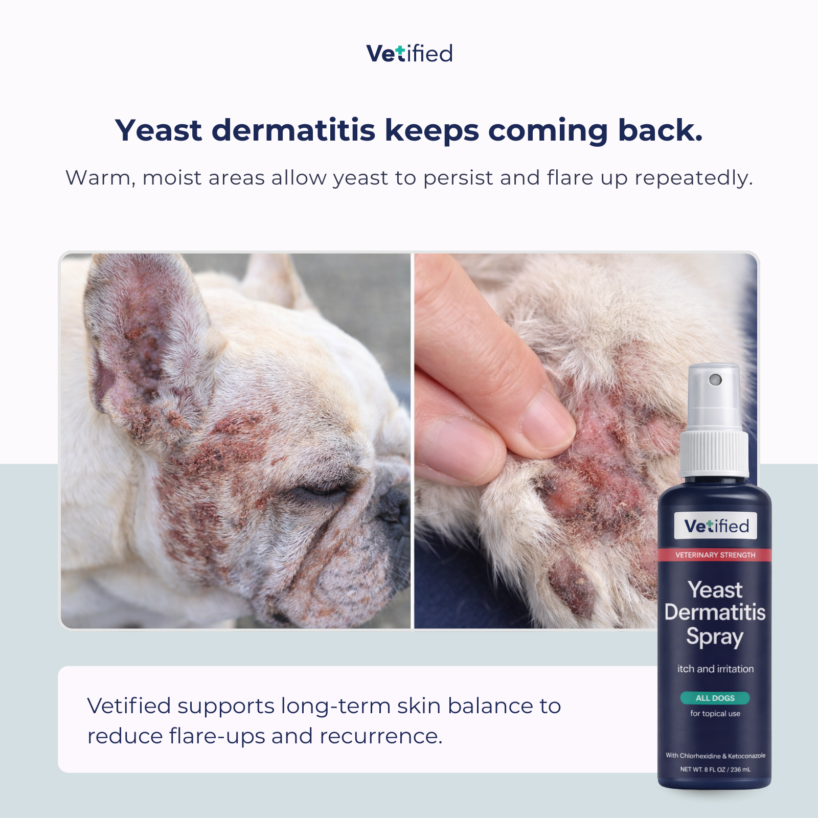Yeast Dermatitis Spray – 8 fl oz