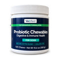 VETIFIED Probiotic Chewables for Dogs, Digestive & Immune Health, 120 chews