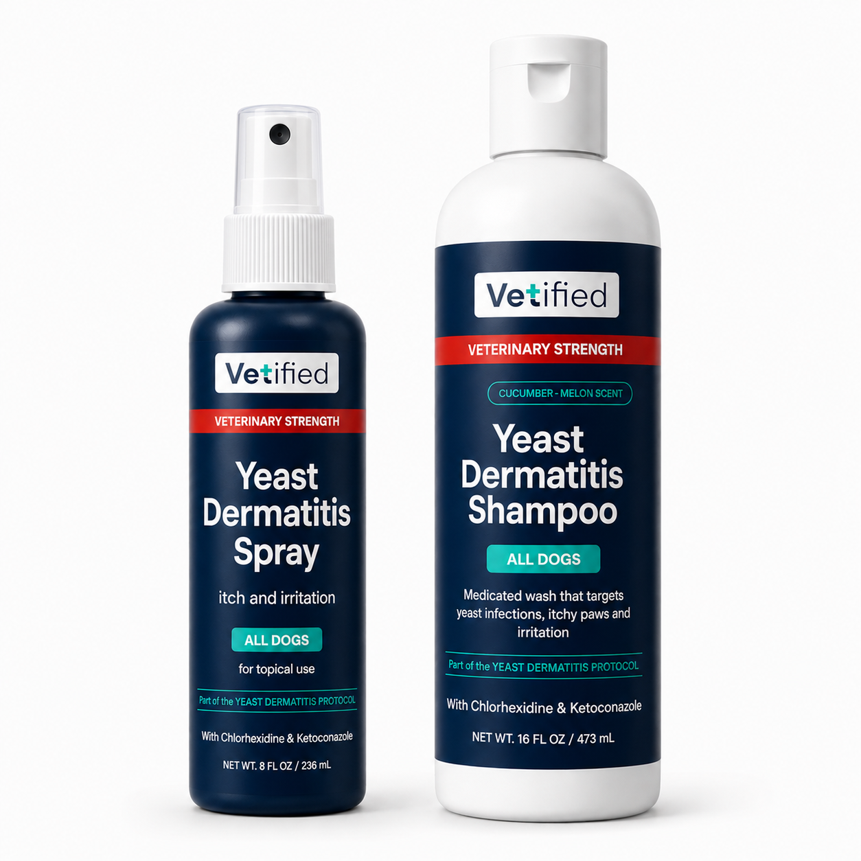 Yeast Dermatitis Protocol (Shampoo + Spray)